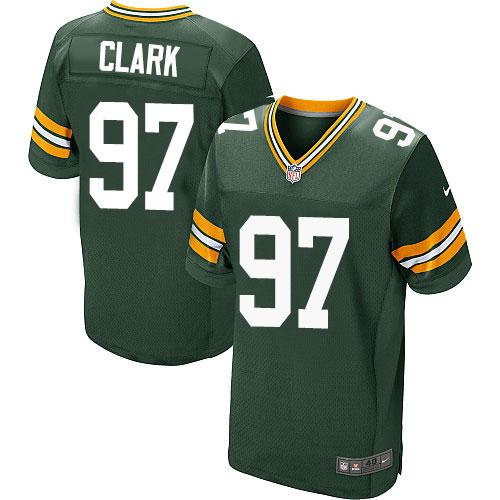 Nike Packers #97 Kenny Clark Green Team Color Men's Stitched NFL Elite Jersey - Click Image to Close